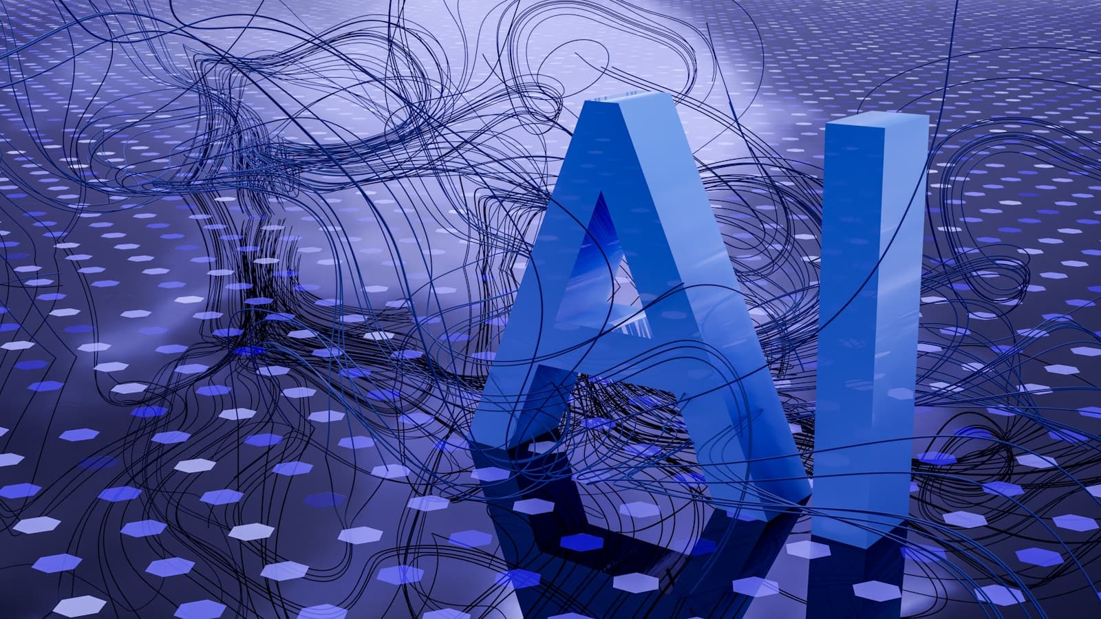Engineering workspace with tooling and interfaces suggesting AI agents and automation